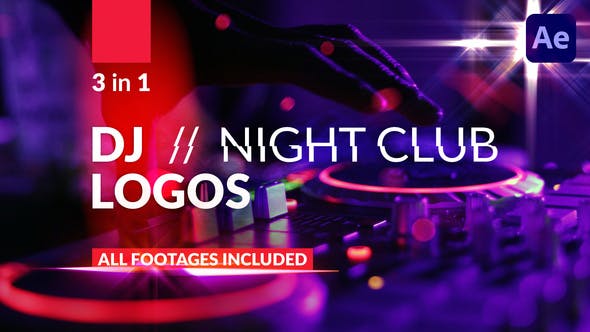 DJ 夜店 Club Logos模板